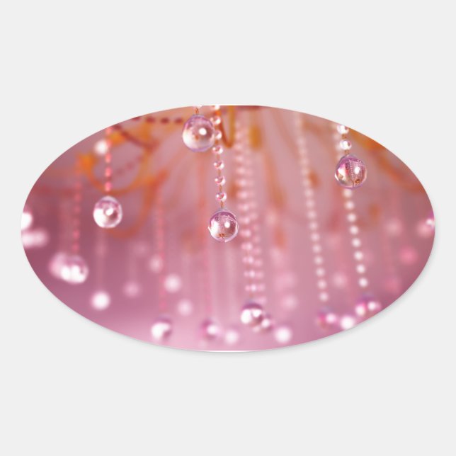 Adesivo Oval Sunset em Crystal Stickers (Frente)