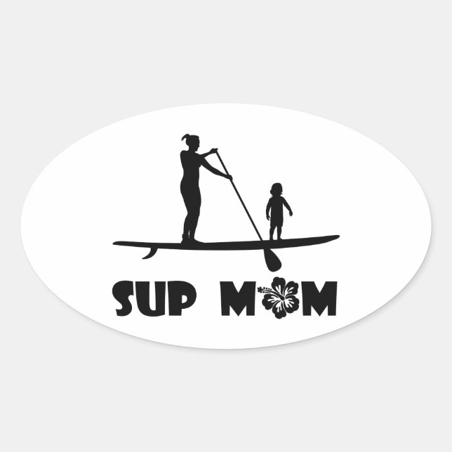 Adesivo Oval SUP Mãe (Frente)
