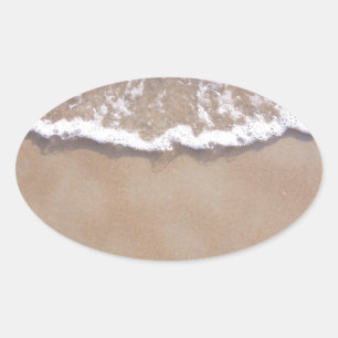 Adesivo Oval Surf Sandy na praia