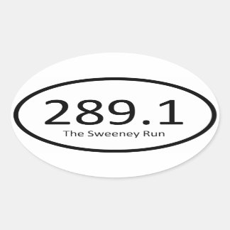 Adesivo Oval Sweeney Run - 289.1