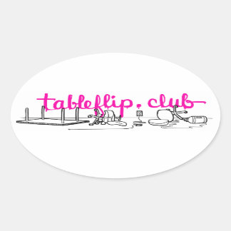 Adesivo Oval tableflip.clube Oval Stickers