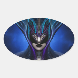 Adesivo Oval Taidushan Sai Shadow Blue Oval Stickers