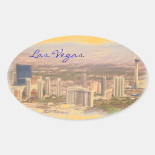 Adesivo Oval Tampão Las Vegas