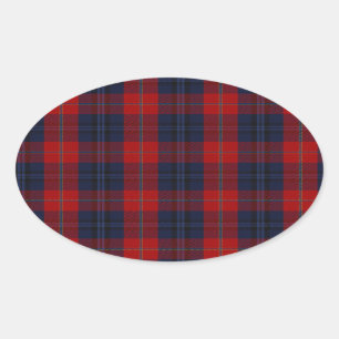 Adesivo Oval Tartan do clã de McKnight