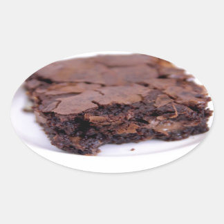 Adesivo Oval Tasty Brownie