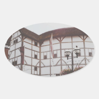 Adesivo Oval Teatro Globe - Londres - Reino Unido