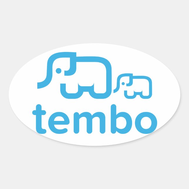 Adesivo Oval Tembo Oval Sticker (Frente)
