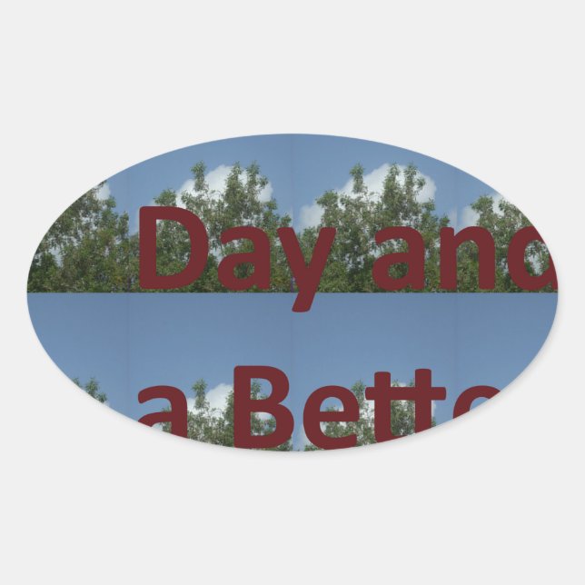 Adesivo Oval Tenha um bom dia.png (Frente)