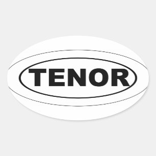 Adesivo Oval Tenor Attitude Singer