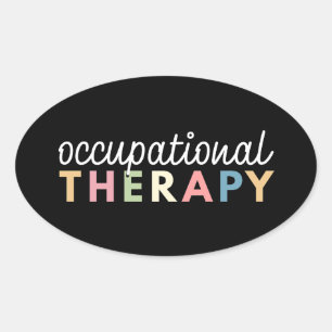 Adesivo Oval Terapeuta COT de Terapia Ocupacional
