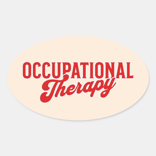 Adesivo Oval Terapia Ocupacional OTA Saúde (Frente)