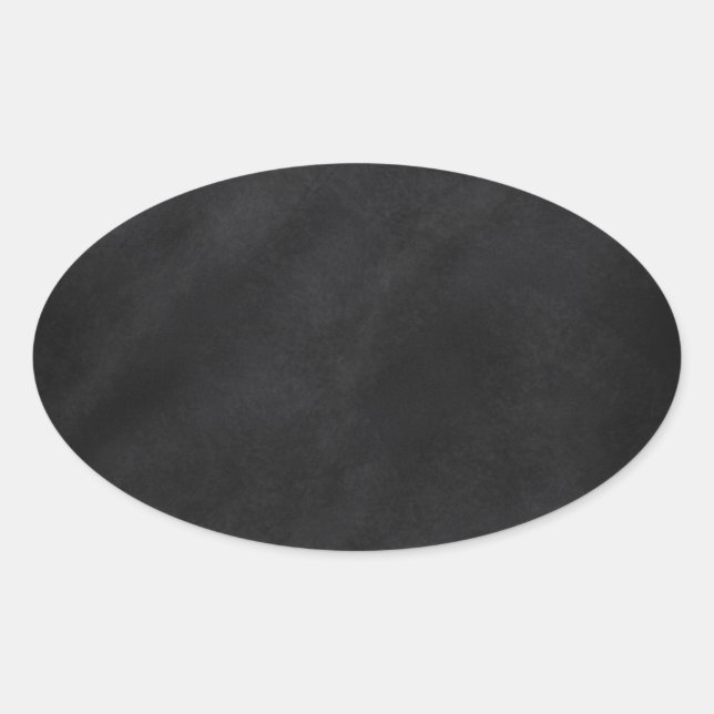 Adesivo Oval Textura de quadro negro retrô (Frente)