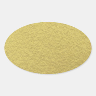 Adesivo Oval Textura do fundo da folha Dourado