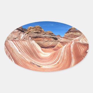 Adesivo Oval The Wave, Coyote Butte North Vermillion Cliffs,