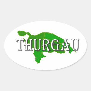 Adesivo Oval Thurgovia - Thurgau