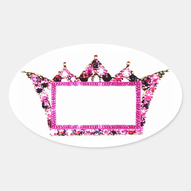 Adesivo Oval Tiara Labels (Frente)