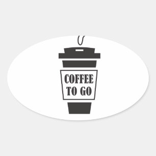Adesivo Oval to coffee go