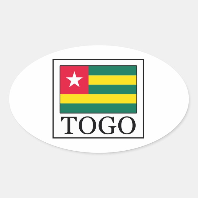 Adesivo Oval Togo (Frente)
