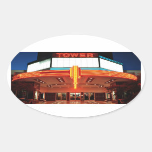 Adesivo Oval Tower Theater, Sacramento, Califórnia