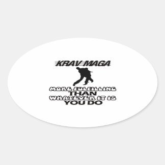 Adesivo Oval Trending DESIGNS Krav Maga