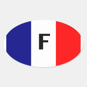 Adesivo Oval Tricolore Français
