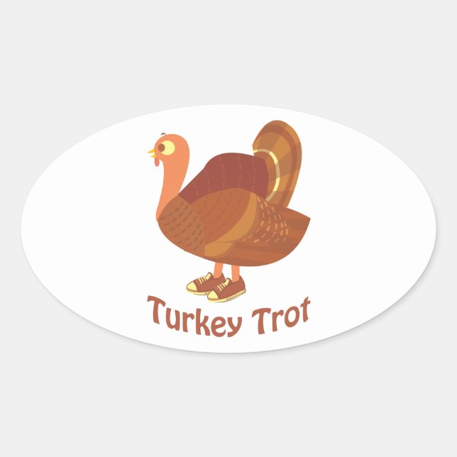 Adesivo Oval Trote da Turquia (Frente)