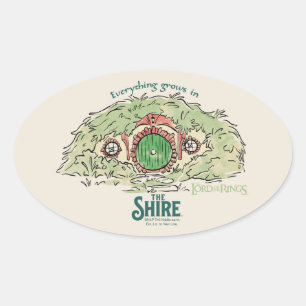 Adesivo Oval Tudo cresce na SHIRE™
