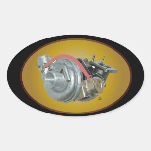 Adesivo Oval Turbocharger