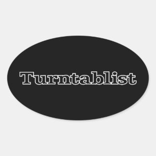 Adesivo Oval Turntablista
