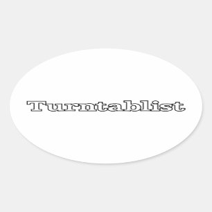 Adesivo Oval Turntablista