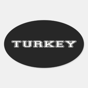 Adesivo Oval Turquia
