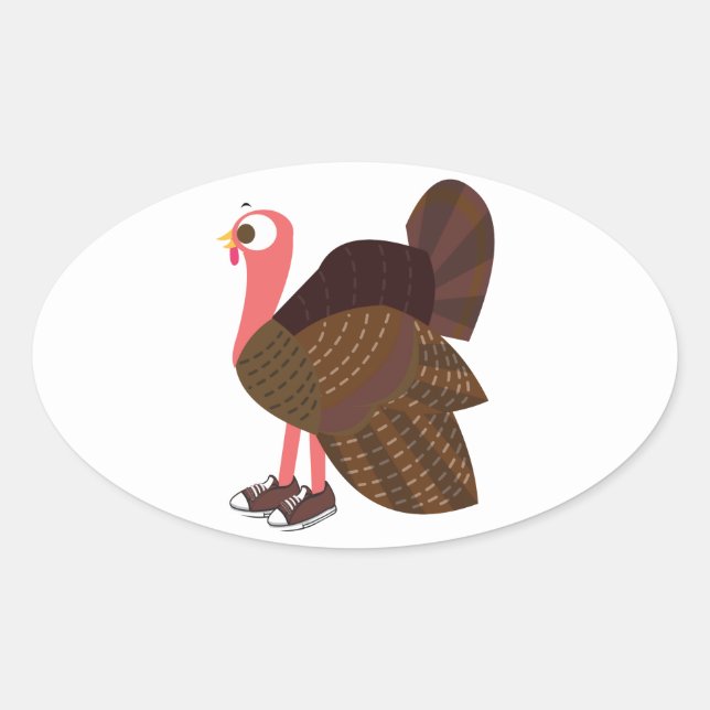 Adesivo Oval Turquia Runner (Frente)