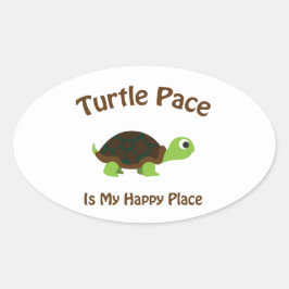 Adesivo Oval Turtle Pace