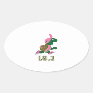 Adesivo Oval Turtle Runner 13.1