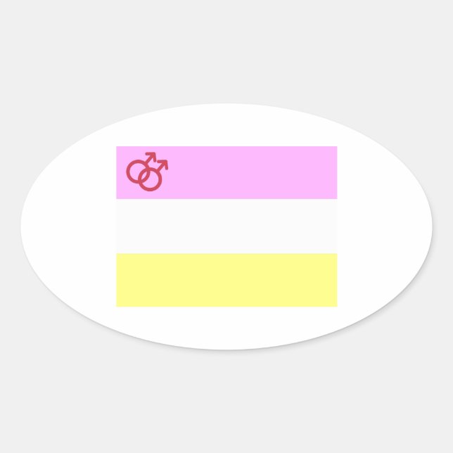 Adesivo Oval Twink Pride (Frente)