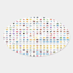 Adesivo Oval Twitter Emoji (Twemoji)