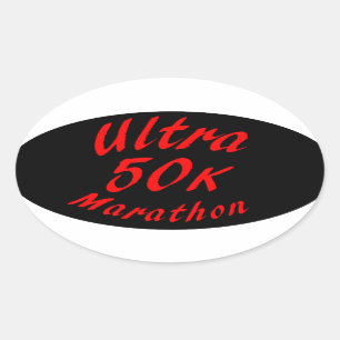 Adesivo Oval ultra maratona 50K