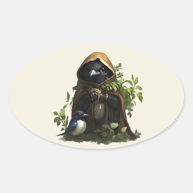 Adesivo Oval Um Ladrão Voador (Frente)