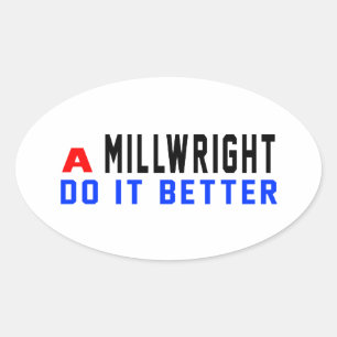Adesivo Oval Um Millwright melhora