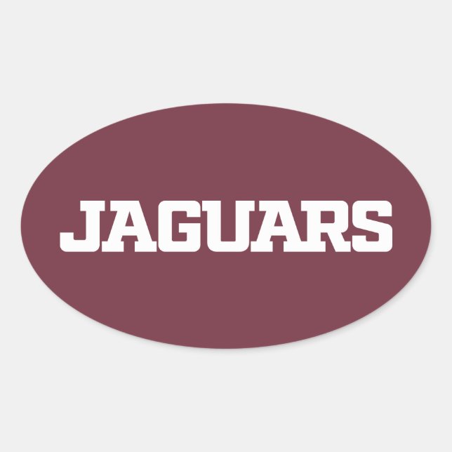 Adesivo Oval Universidade do Texas A&M - San Antonio Jaguars (Frente)