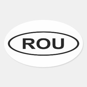 Adesivo Oval Uruguai "ROU"