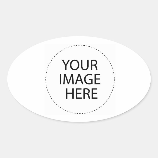Adesivo Oval Vazio modelo Adicione o texto da imagem ou o VAZIO (Frente)
