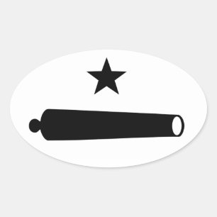 Adesivo Oval Venha e pegue o logotipo (TX)