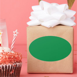 Adesivo Oval Verde Natal