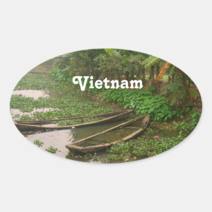 Adesivo Oval Via navegável em Vietnam