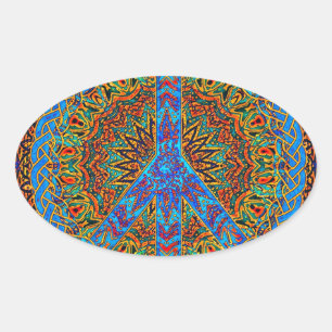 Adesivo Oval Vida pacífica