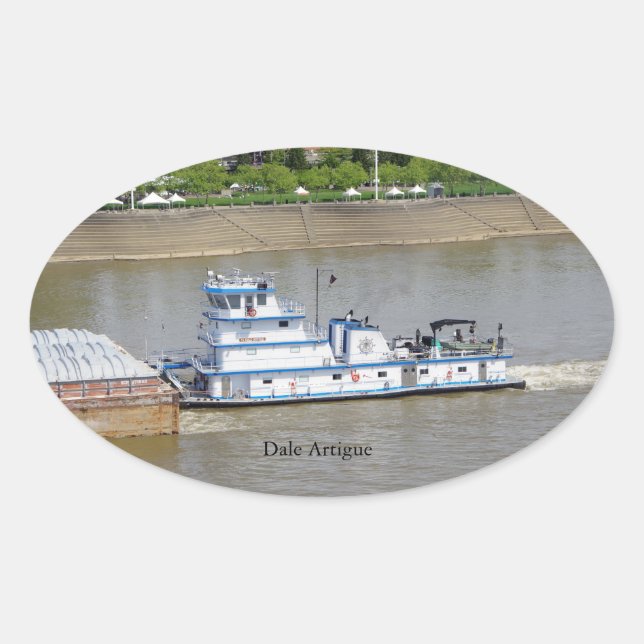 Adesivo Oval Vinheta Dale Artigue (Frente)