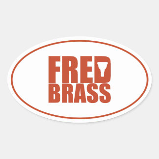 Adesivo Oval Vinheta FredBrass 2