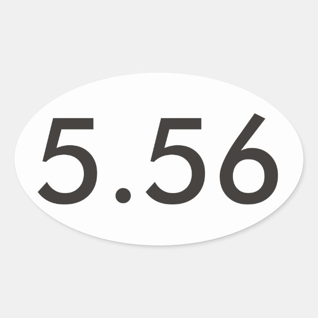 Adesivo Oval Vinheta Oval AR-15 (Frente)