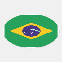 Vinheta Oval com Sinalizador Brasil